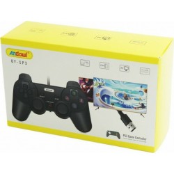 Ενσύρματο Gamepad για PC / PS3 / PS4 (Μαύρο) Andowl QY-SP3