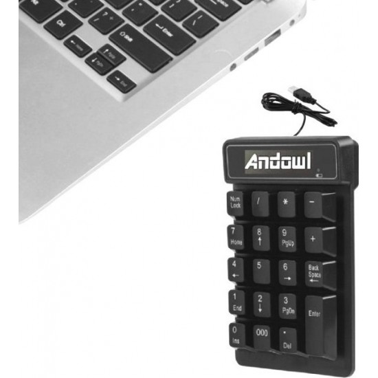 Ασύρματο Αριθμητικό Πληκτρολόγιο Andowl Q-811