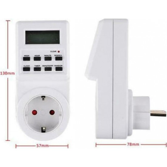 Andowl Εβδομαδιαίος Ψηφιακός Χρονοδιακόπτης Q-A112