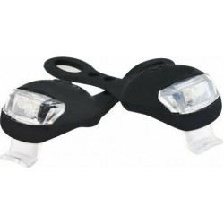 Φως Ποδηλάτου Σιλικόνης Σετ 2 τμχ Black oem