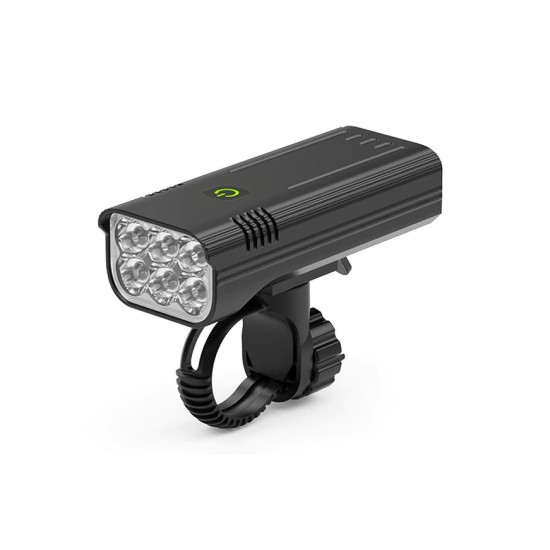 Εμπρόσθιος Φωτισμός LED Πορείας Ποδηλάτου 7500K 5V IPX5 3600Lumens OEM – Μαύρο