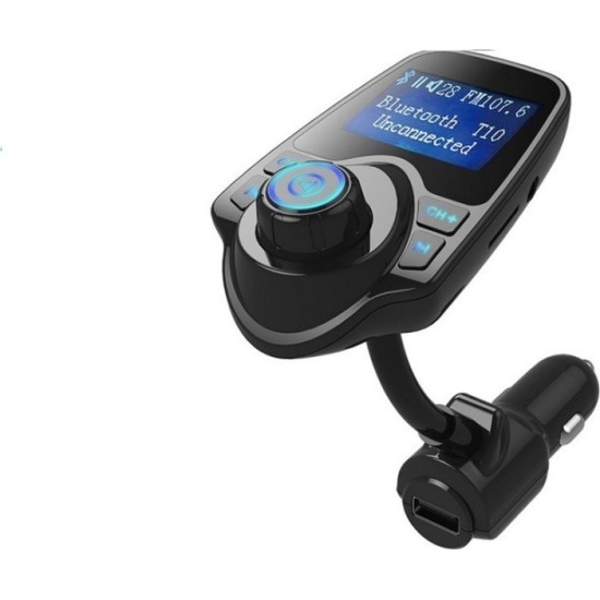 Ασύρματο Bluetooth Handsfree MP3 Player Aυτοκινήτου 5V 2.1A USB LCD ANDOWL QB73