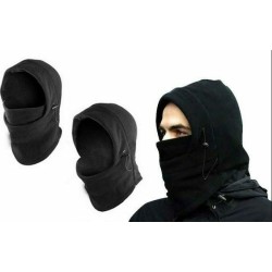 Ζεστή Κουκούλα Fleece 6 σε 1 Μαύρη 