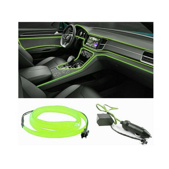 Ταινία Φωτισμού Αυτοκινήτου - Car Cold Light Line 5M - GREEN - BL50