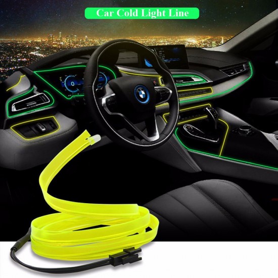 Διακοσμητική Ταινία Neon Εσωτερικός Φωτισμός Αυτοκινήτου 12V 100εκ. Μωβ