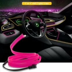  Διακοσμητική Ταινία Neon Εσωτερικός Φωτισμός Αυτοκινήτου 12V 100εκ. Μωβ