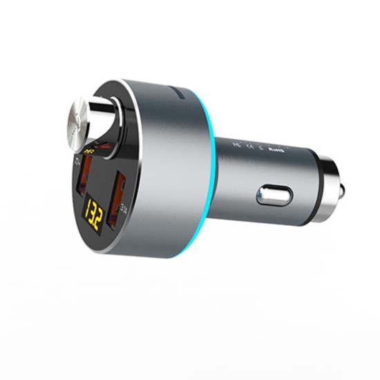 Ezra FM Transmitter Αυτοκινήτου EA-15 με Bluetooth / USB Silver