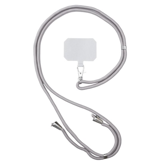 Universal Lanyard Λουράκι Λαιμού για Κινητά Γκρι Universal Lanyard Λουράκι Λαιμού για Κινητά Γκρι