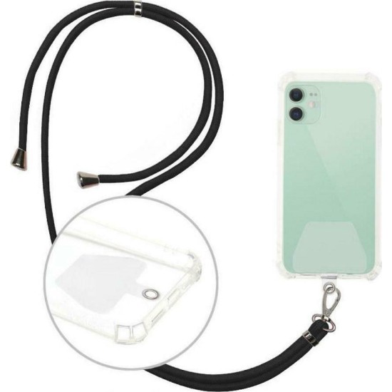 Universal Lanyard Λουράκι Λαιμού για Κινητά Μαύρο Universal Lanyard Λουράκι Λαιμού για Κινητά Μαύρο