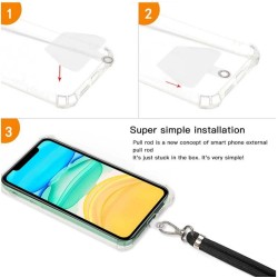 Universal Lanyard Λουράκι Λαιμού για Κινητά Ροζ