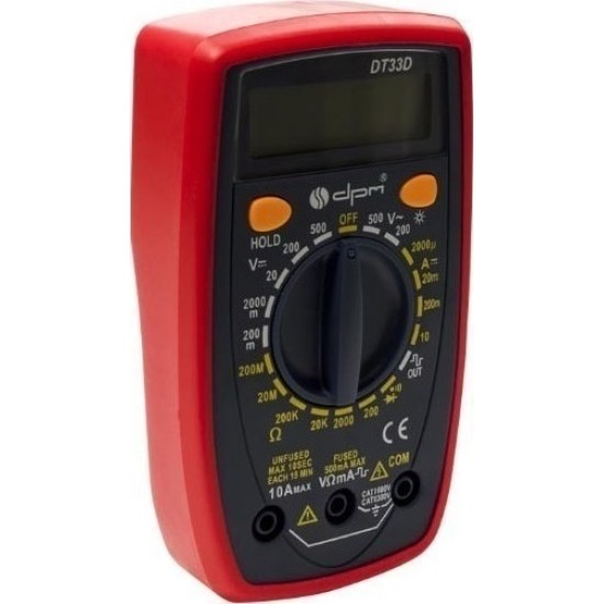 Ψηφιακό Πολύμετρο DT33D με Buzzer