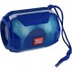 T&G TG162 LED Stereo Portable Bluetooth Speaker with Subwoofer - Blue