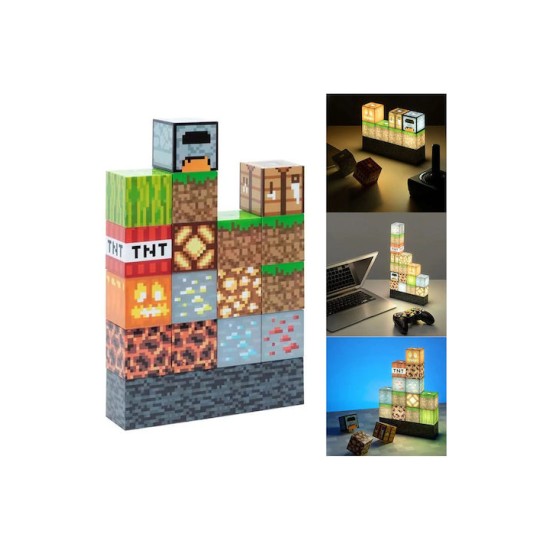 Διακοσμητικό επιτραπέζιο φωτιστικό Led USB minecraft