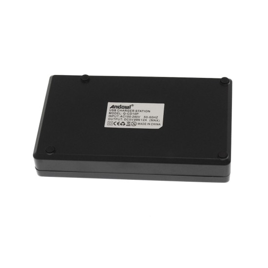 Andowl Βάση Φόρτισης με 12 Θύρες USB-A 60W σε Μαύρο χρώμα (Q-CD10P) Andowl Βάση Φόρτισης με 12 Θύρες USB-A 60W σε Μαύρο χρώμα (Q-CD10P)