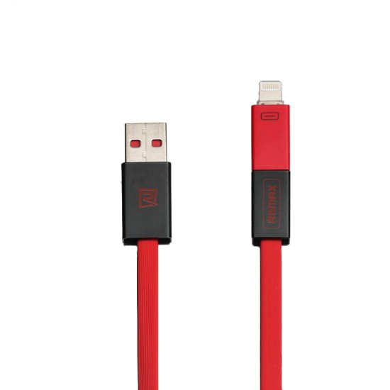 Remax Flat USB to Lightning / micro USB Cable Κόκκινο 1m (Shadow)