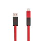 Remax Flat USB to Lightning / micro USB Cable Κόκκινο 1m (Shadow)