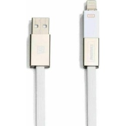 Remax Flat USB to Lightning / micro USB Cable Λευκό 1m (Shadow)
