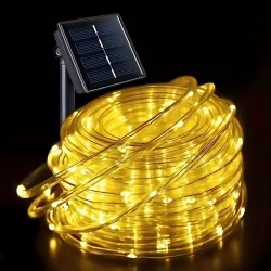  Χριστουγεννιάτικος Ηλιακός Φωτοσωλήνας 50LED 5m σε Θερμό Λευκό Φωτισμό