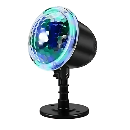 Μίνι Πολύχρωμος SnowFall Νυχτερινός Χριστουγεννιάτικος Φωτισμός – Προτζέκτορας Πολύχρωμης Χιονόπτωσης / Χιονιού – Christmas Night RGB LED Light