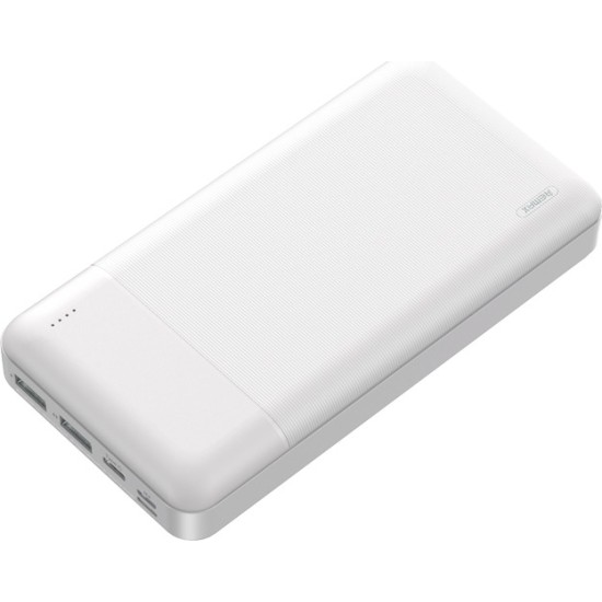 Remax RPP-167 Power Bank 30000mAh με 2 Θύρες USB-A Λευκό