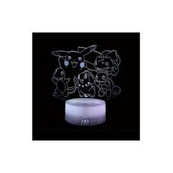 Διακοσμητικό Τρισδιάστατο 3D LED Φωτιστικό Pokemon