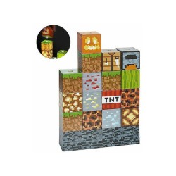 Φωτιστικό με 16 Φωτιζόμενα ABS Block (3.0x3.0x3.0)cm Building Block Lighting 16 Illuminated Blocks NO 29112 (oem)