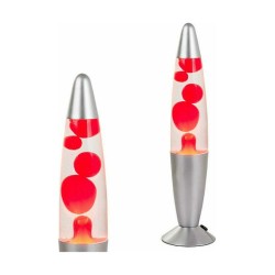 Διακοσμητικό Φωτιστικό Lava Lamp 8.5x34.5cm σε Κόκκινο Χρώμα