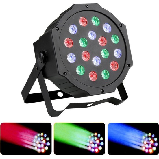 Φωτορυθμικό LED PAR DMX SL-002 FlatPAR RGB