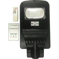 Στεγανό Ηλιακό Φωτιστικό Δρόμου IP65 με Ανιχνευτή Κίνησης, Αισθητήρα Φωτός και Τηλεχειριστήριο και Ψυχρό Λευκό Φως σε Γκρι Χρώμα JD-1920A