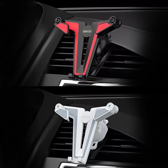 Remax Βάση Κινητού Αυτοκινήτου Gravity Holder με Ρυθμιζόμενα Άγκιστρα