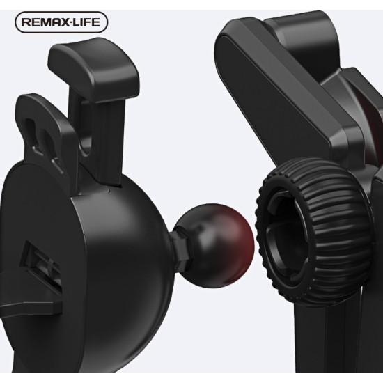 Remax Βάση Κινητού Αυτοκινήτου Gravity Holder με Ρυθμιζόμενα Άγκιστρα