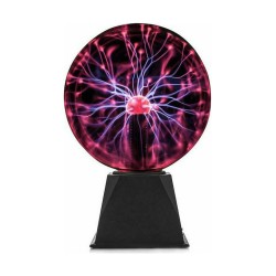 Magic Plasma Light Ball Διακοσμητικό Φωτιστικό Plasma Ball LED 25cm σε Μαύρο Χρώμα