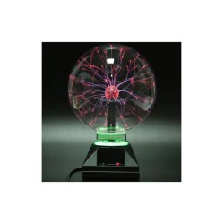 Magic Plasma Light Ball Διακοσμητικό Φωτιστικό Plasma Ball LED 25cm σε Μαύρο Χρώμα