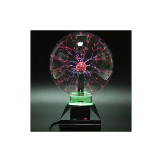 Magic Plasma Light Ball Διακοσμητικό Φωτιστικό Plasma Ball LED 25cm σε Μαύρο Χρώμα
