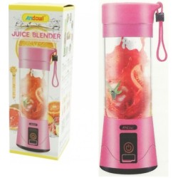 Andowl Q-L800 Φορητό επαναφορτιζόμενο μπλέντερ 380ml Ροζ