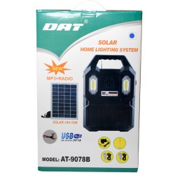 Ηλιακό Σύστημα Φωτισμού & Φόρτισης με Φωτισμό SOS και 4 Λάμπες