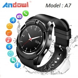 Andowl A7 Smartwatch με SIM (Μαύρο)
