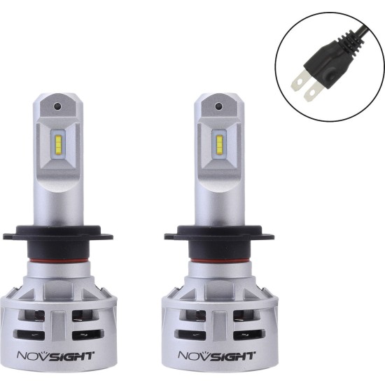 NovSight Λάμπες Αυτοκινήτου H7 LED 6500K Ψυχρό Λευκό 12-24V 60W 2τμχ