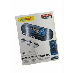 Andowl Mini 7019-3 Power Bank 5000mAh Μαύρο