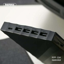Remax RPP-104 Power Bank 20000mAh με 4 Θύρες USB-A Μαύρο