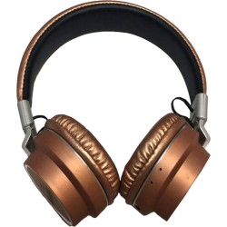 AZ-05 Ασύρματα/Ενσύρματα On Ear Ακουστικά με 8 ώρες Λειτουργίας Καφέ