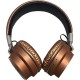 AZ-05 Ασύρματα/Ενσύρματα On Ear Ακουστικά με 8 ώρες Λειτουργίας Καφέ