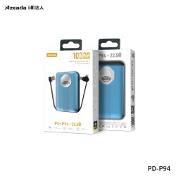 Proda PD-P94 Power Bank 10000mAh 22.5W με Θύρα USB-C Power Delivery / Quick Charge 3.0 Μπλε