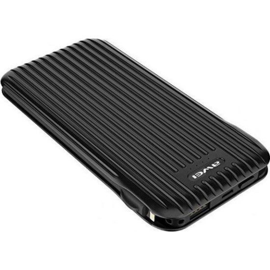 Awei P80K Power Bank 10000mAh με Θύρα USB-A Μαύρο