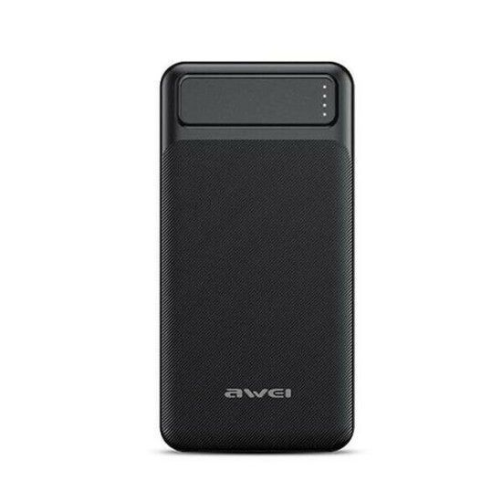 Awei P6K Power Bank 20000mAh με 2 Θύρες USB-A Μαύρο Awei P6K Power Bank 20000mAh με 2 Θύρες USB-A Μαύρο