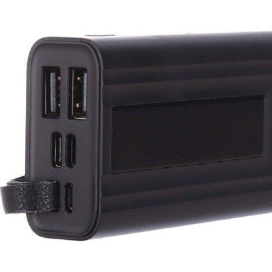 Moxom PB22 Power Bank 10000mAh με 2 Θύρες USB-A Μαύρο Moxom PB22 Power Bank 10000mAh με 2 Θύρες USB-A Μαύρο