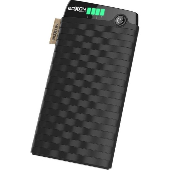 Moxom MCK-011 Power Bank 10000mAh με 2 Θύρες USB-A Μαύρο Moxom MCK-011 Power Bank 10000mAh με 2 Θύρες USB-A Μαύρο
