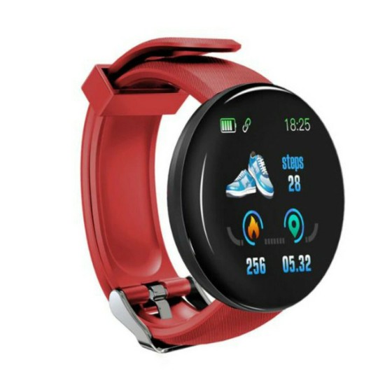 D18 Smartwatch με Παλμογράφο (Κόκκινο) D18 Smartwatch με Παλμογράφο (Κόκκινο)