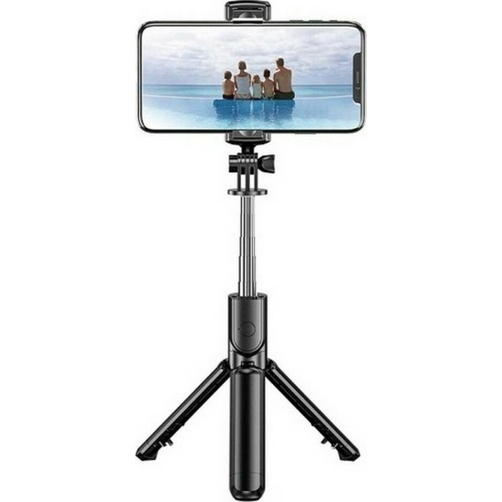 Q01 Selfie Stick Τρίποδο Κινητού με Bluetooth Μαύρο Q01 Selfie Stick Τρίποδο Κινητού με Bluetooth Μαύρο