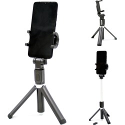 Andowl Q-A60 Selfie Stick Τρίποδο Κινητού με Bluetooth Μαύρο